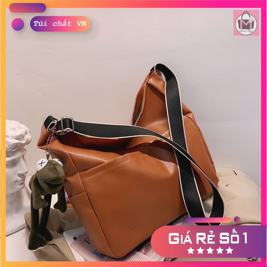 [Mã FASHIONGREEN264 giảm 10% tối đa 30k đơn từ 99k] Túi đeo chéo Unisex Ulzzang Da Dây Dù Tiện Dụng Mẫu Mới 2021 TTI15