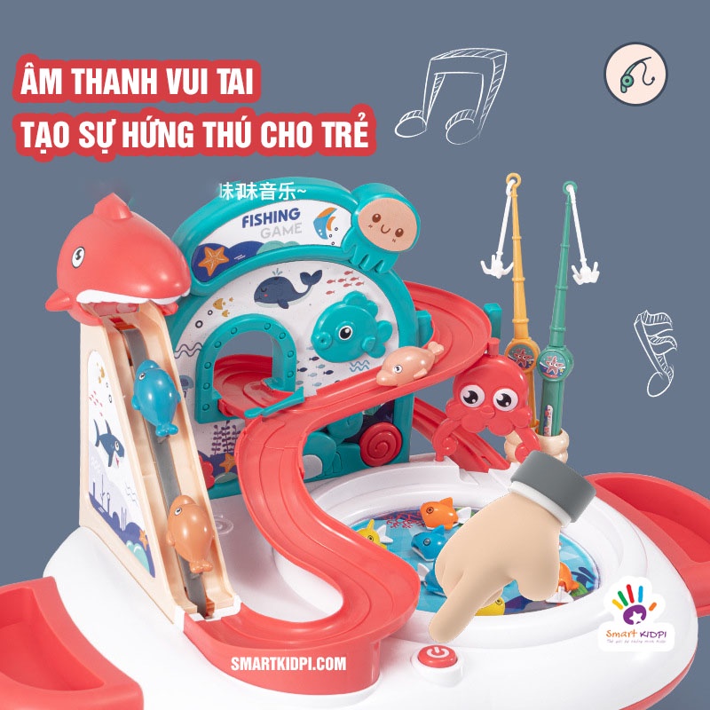 Đồ chơi Câu cá Đại Dương Cầu Trượt Có thể Đổ nước thật