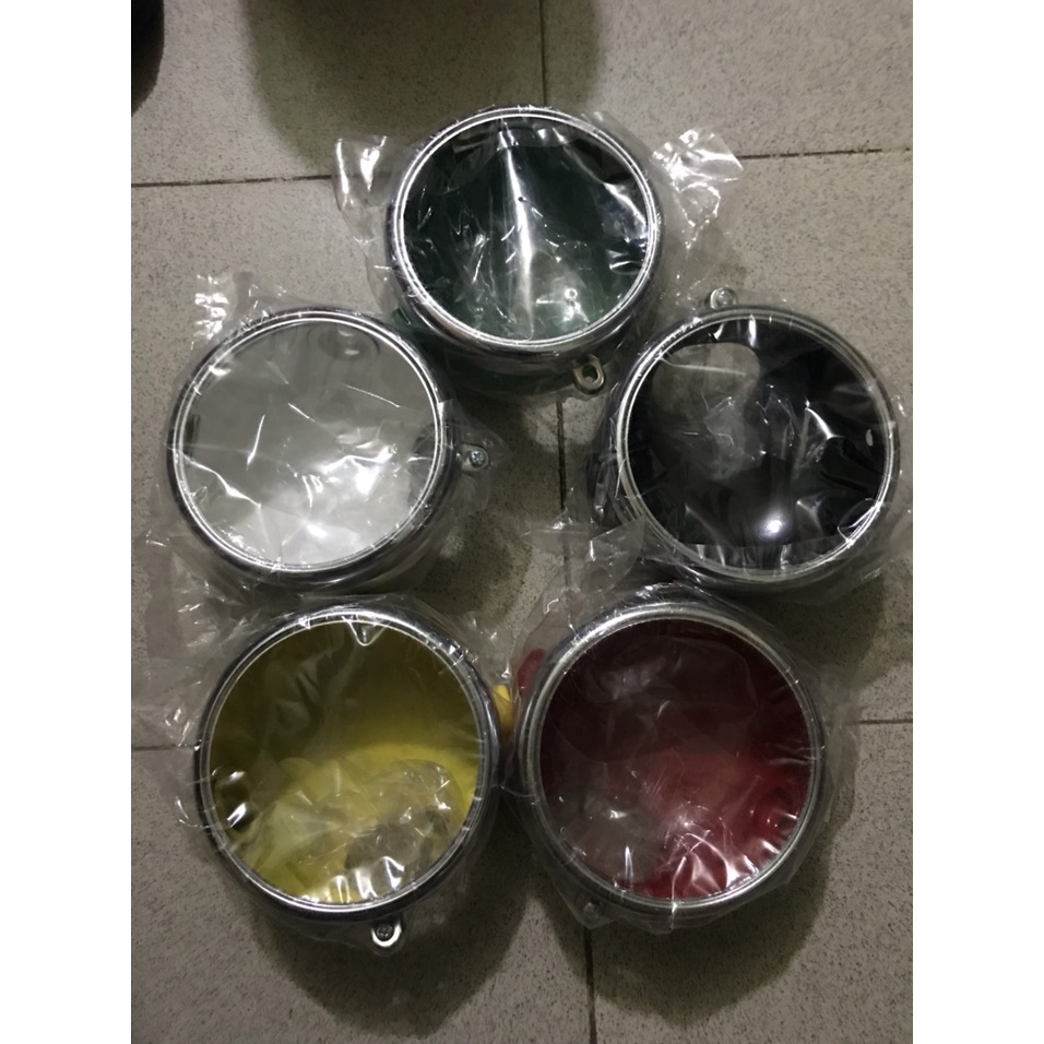GÁO ĐÈN PHA XE CHALY 81 ĐÈN TRÒN ĐỦ MÀU