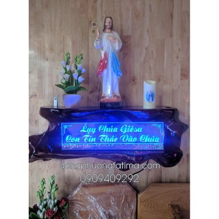 Chữ mica tín thác 60cm - đèn trang trí đông phương fatima