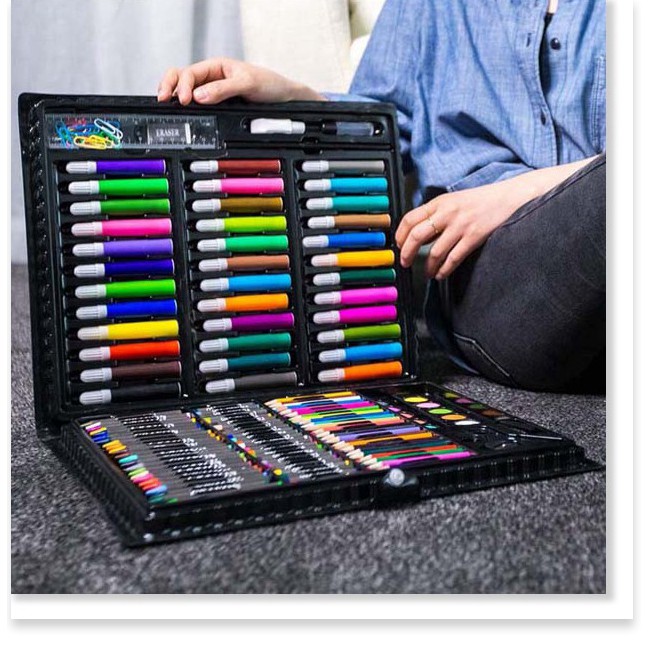 Bộ hộp màu 150 chi tiết cho bé tô vẽ thỏa thích sáng tạo thông minh