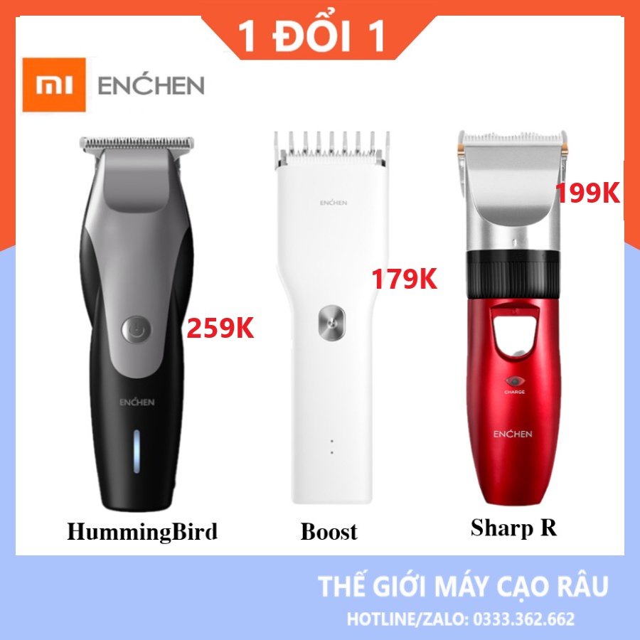 Tông đơ cắt tóc Xiaomi Enchen Humming Bird/Boost/ SharpR cho gia đình và salon chuyên nghiệp- Hàng chính hãng