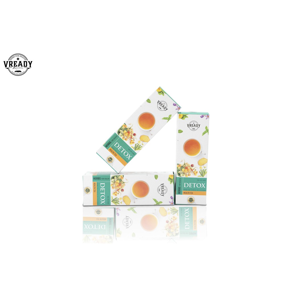 Trà Detox Vready, Trà Túi Lọc, Trà Thải Độc, Thanh Nhiệt, Mát Gan, Thải Độc, Hộp 20 Gói Lọc - Mevina Store