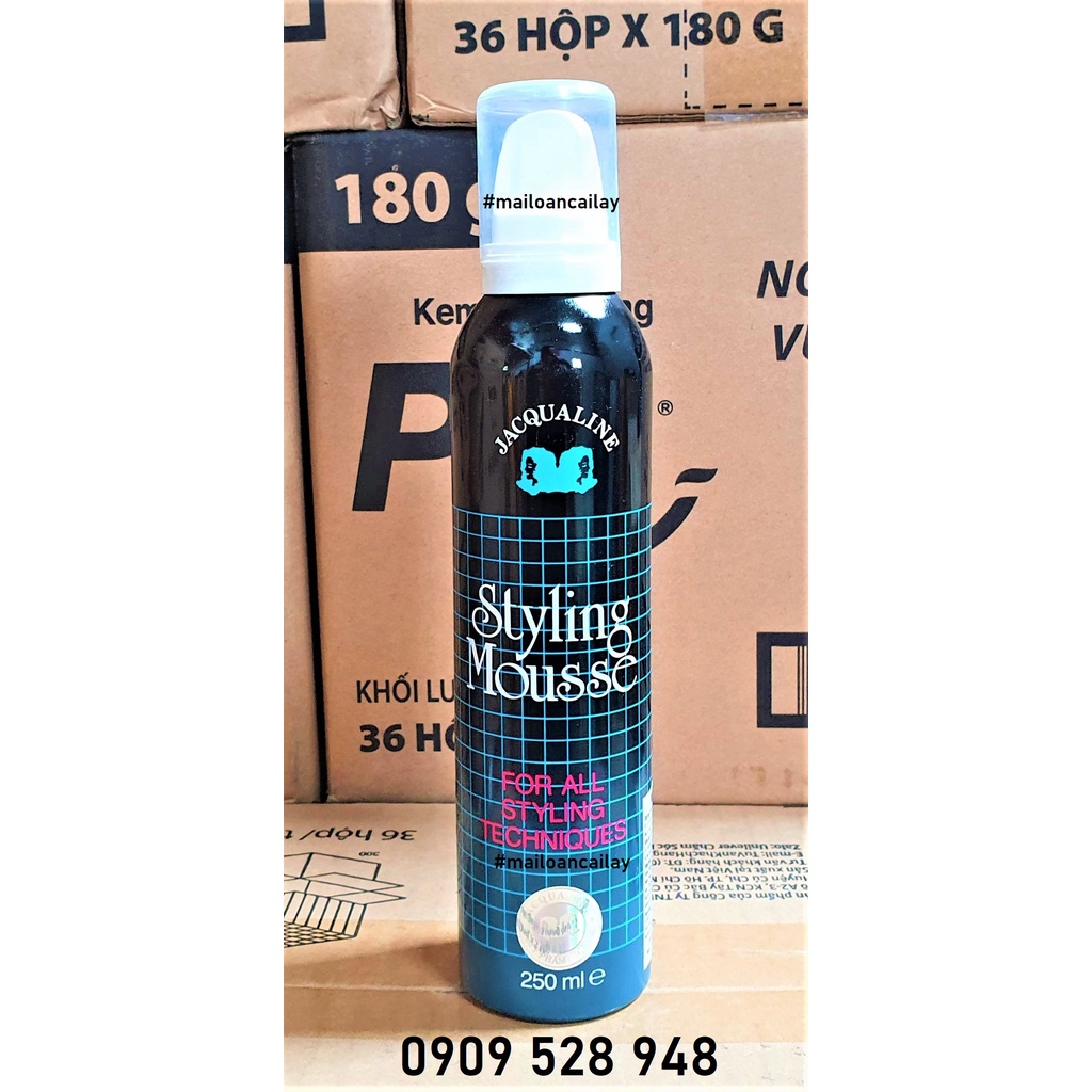 Keo xịt tóc Styling Mousse đen 250ml