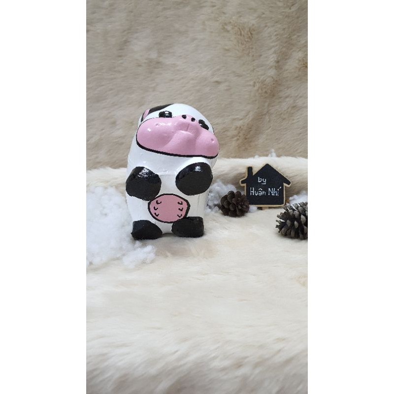 Heo đất handmade - bò sữa