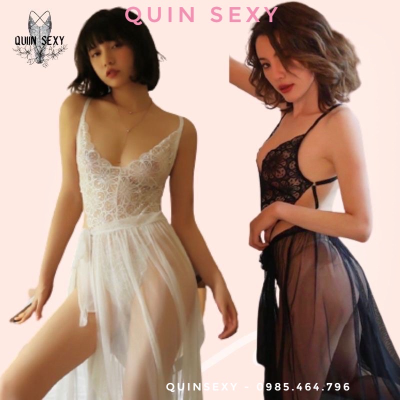 BS015 Bodysuit Ren Nữ Kèm Choàng Lưới Quyến Rũ Freesize Dưới 55kg | BigBuy360 - bigbuy360.vn