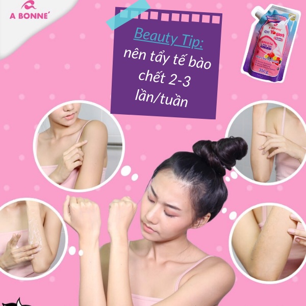 Muối tẩy tế bào chết ROXI Beauty muối tắm trắng sữa chua A Bonne Spa Yogurt Salt chính hãng Thái Lan 350g