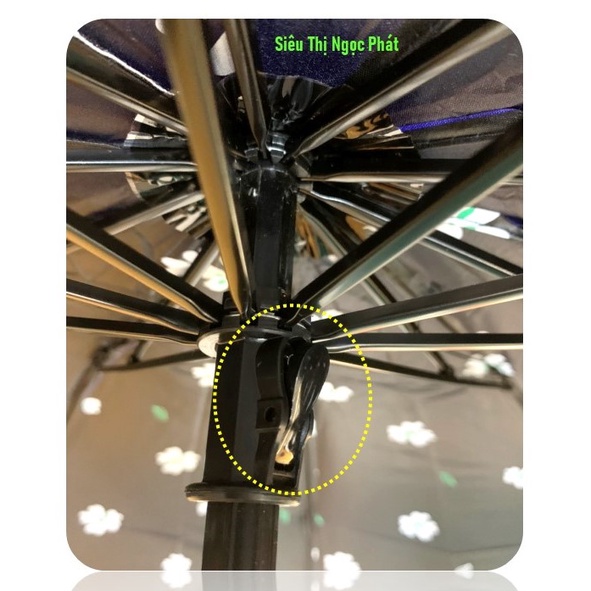 Ô/ dù đi mưa 2 LỚP, GẤP GỌN che nắng cao cấp_CỠ LỚN_10 nan thép xuất Nhật chắc chắn