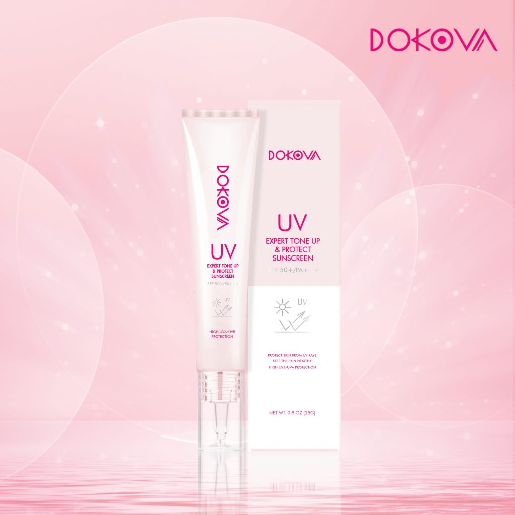 Kem chống nắng vật lý quang phổ rộng Dokova Expert Tone Up & Protect Suncreen - 25ml