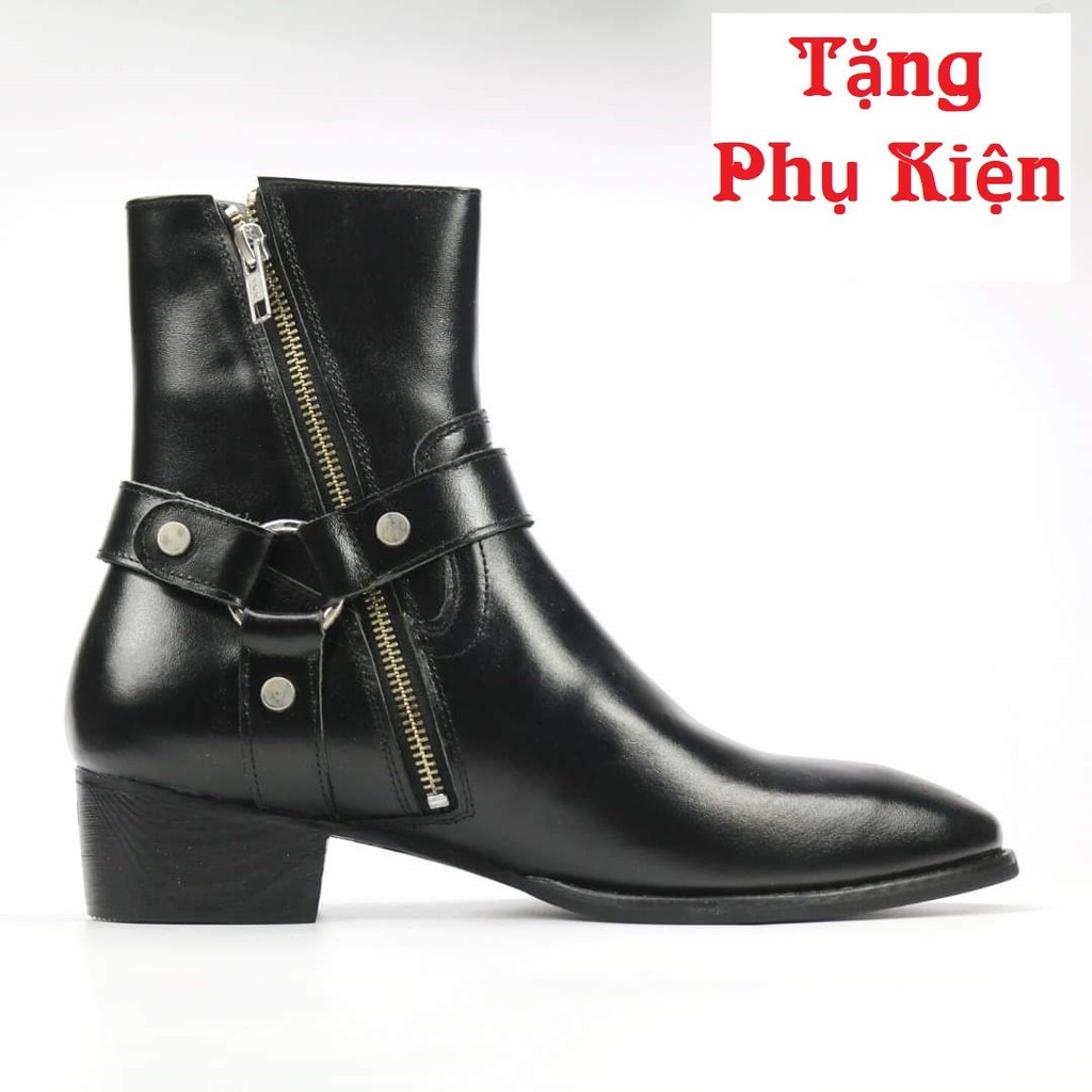 Giày nam Harness Boots Da Bò Đế Phíp gỗ Cao Cấp BẢO HÀNH 12 THÁNG | BigBuy360 - bigbuy360.vn