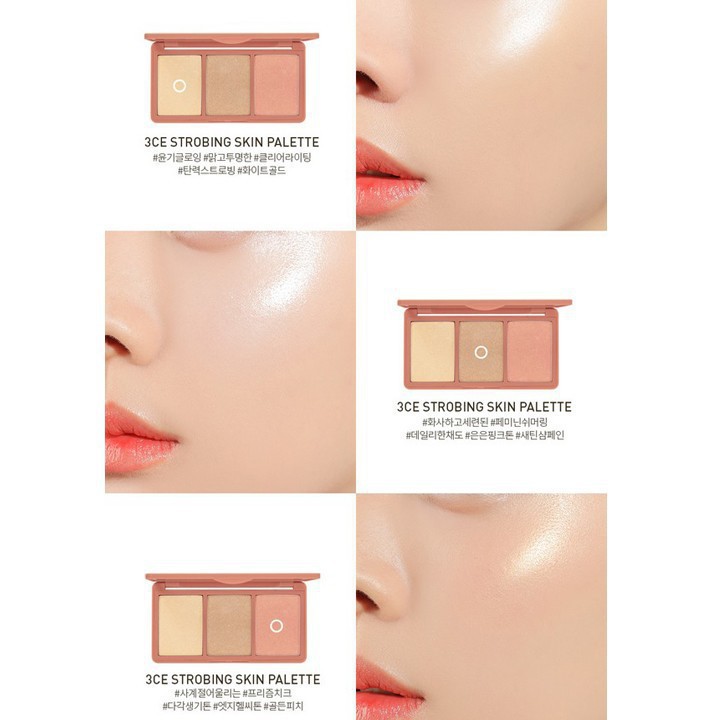 Phấn Highlight Bắt Sáng 3CE Strobing Skin Palette