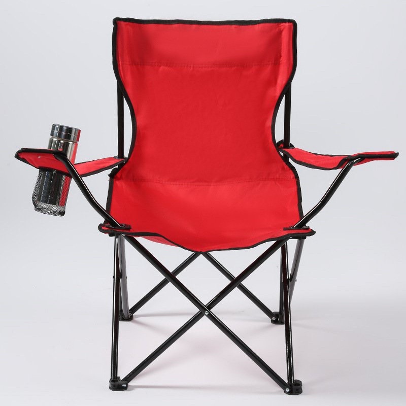 Ghế đa năng gấp gọn, dùng đi câu, dã ngoại, ghế có tựa tay và khe để bình nước