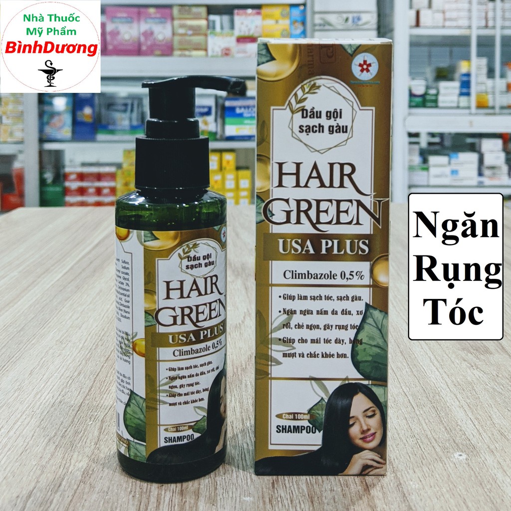 Dầu Gội Hair Green - Trị Gàu, Trị Nấm Da Đầu, Ngăn Rụng Tóc [CHÍNH HÃNG] - FreeShip