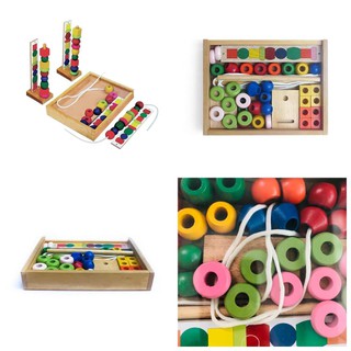 Đồ Chơi Xếp Chuỗi Hạt Winwintoys | Xếp hình Xâu hạt bằng gỗ