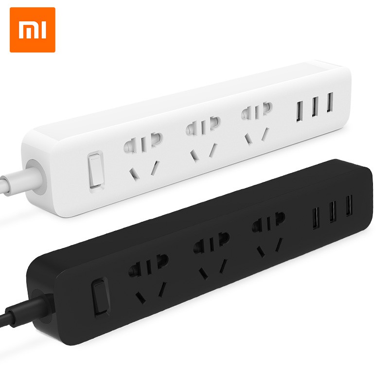 Ổ cắm điện xiaomi Mijia với 3 chấu 3 cổng USB 2A sạc nhanh