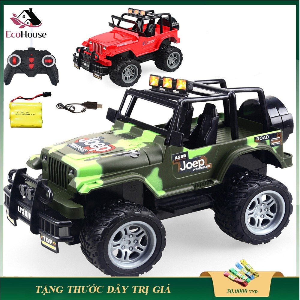 Xe oto địa hình điều khiển 4 hướng có sạc pin, đồ chơi trẻ em dành cho bé yêu, kích thích trí thông minh của trẻ