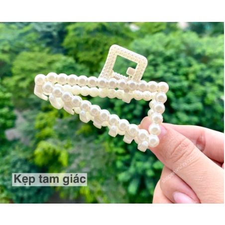 Kẹp tóc nữ đính hạt trai phong cách Hàn Quốc  xinh tươi