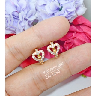 Bông tai mạ vàng 18k thời trang nữ siêu bền