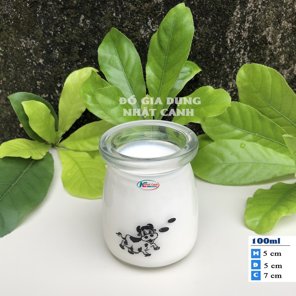 Hũ thủy tinh làm sữa chua các tiện dụng loại 1 có hũ 100ml và hũ 200ml - Giá Hủy Diệt