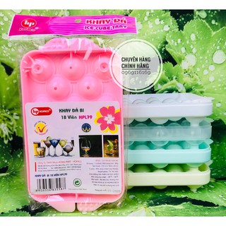 Khuôn làm đá 18 viên đá bi lớn chính hãng Hofaco – Vĩ làm đá mocktail siêu tiện lợi - Khay đá bi lớn 18 viên HPL79