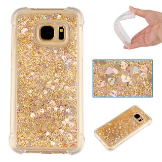 For Samsung Galaxy S7 S7 Edge Quicksand Bling Shockproof Soft TPU Case Cover