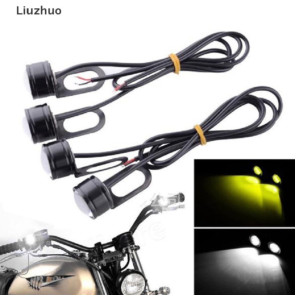 Bộ 2 đèn LED 3 bóng gắn gương chiếu hậu xe máy 12V