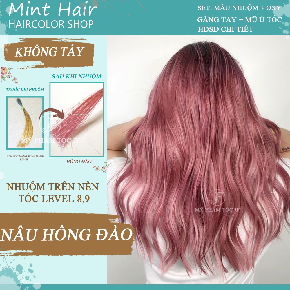 Thuốc Nhuộm Tóc Màu Nâu Hồng Đào