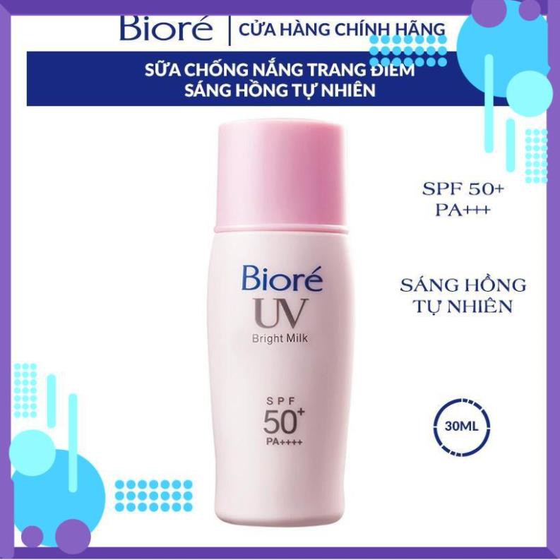 Sữa Chống Nắng Sáng Hồng Tự Nhiên Biore 30ml