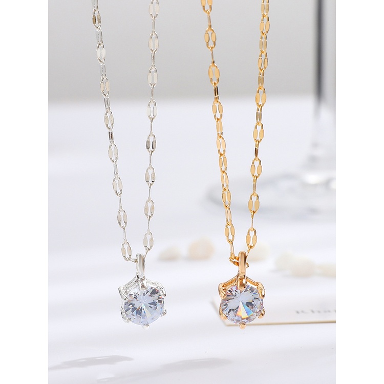 Vòng cổ Bạc S925 Đính Đá Quý Sang Trọng Cho Nữ