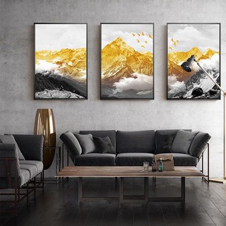[GÍA XƯỞNG] Tranh Phong Cảnh - Bộ Tranh Treo Tường 3 Bức 30x40cm [KÈM KHUNG + ĐINH TREO]