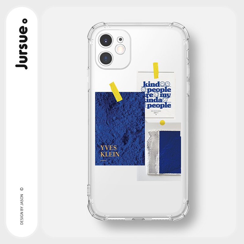 Ốp lưng JURSUE chống sốc hình dễ thương đẹp ngộ nghĩnh cho iPhone 13 12 11 Pro Max SE 2020 X XR XS ip 8 7 6 6S Plus Y106