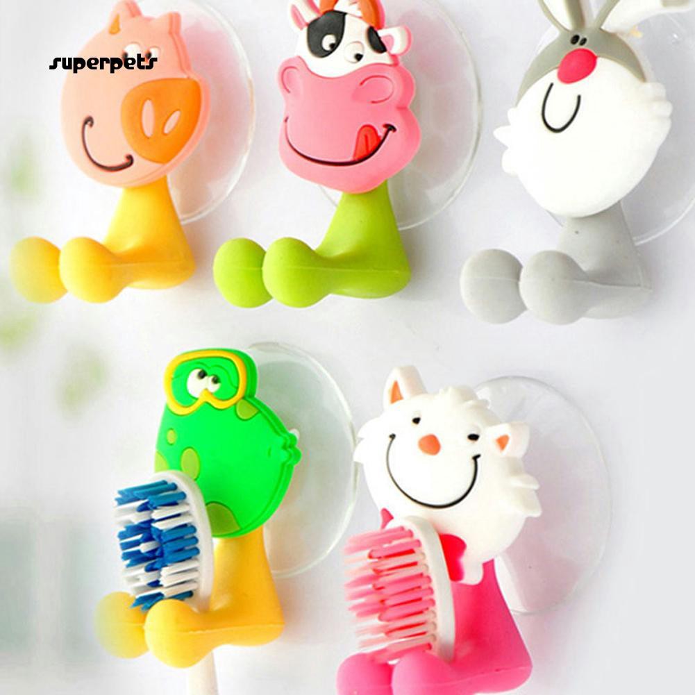 Giá treo bàn chải đánh răng gắn tường hình động vật dễ thương