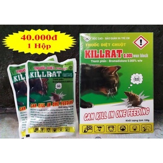 Thuốc diệt chuột killrat xanh - kẹo diệt chuột a