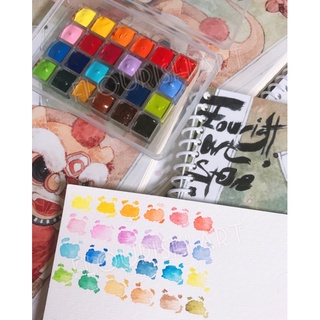 Pocket Màu Nước Holbein 0.5ML - Set 12/24 Màu