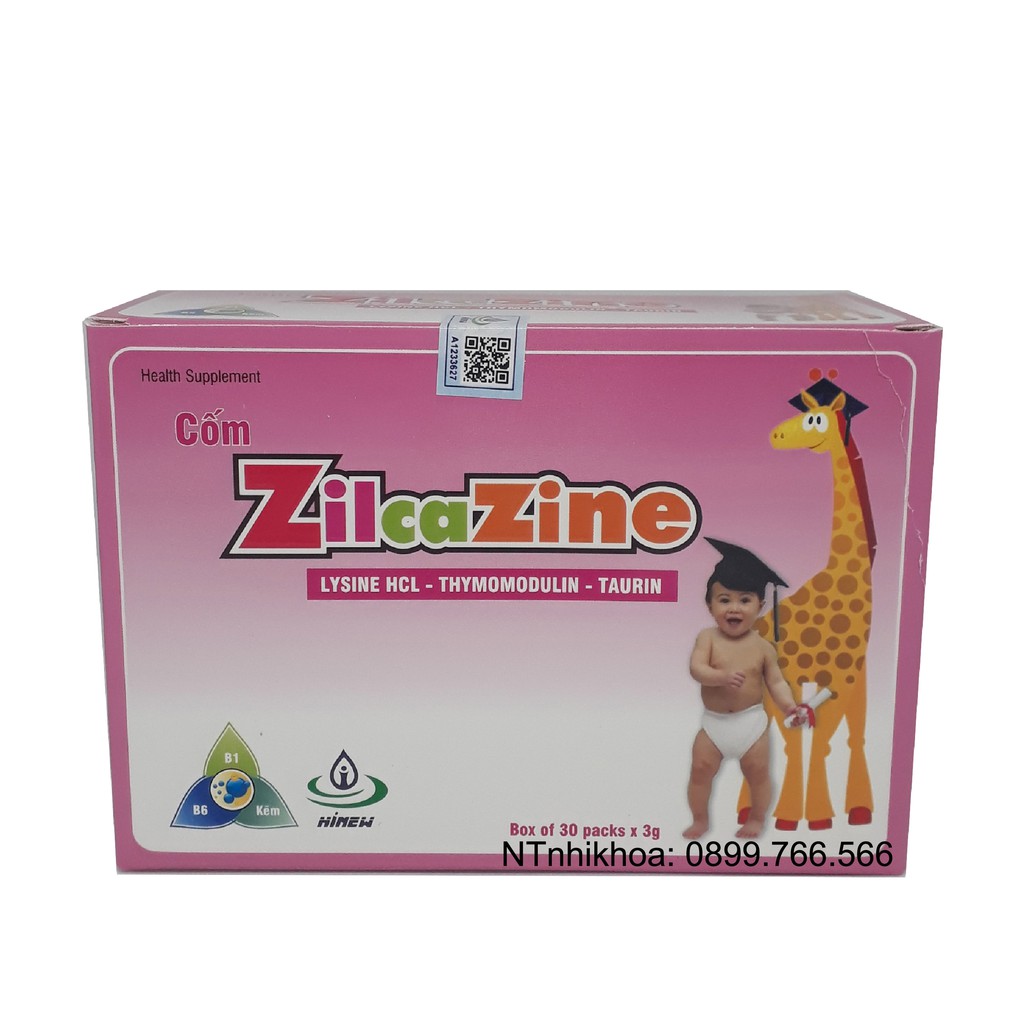 Cốm ZILCAZINE - Hỗ trợ tăng cường sức đề kháng