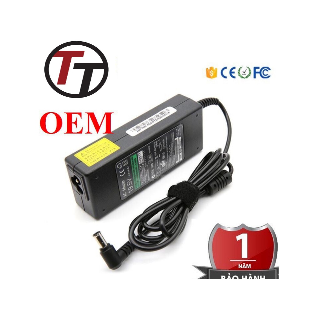Sạc Laptop SONY Vaio 19.5V - 4.7A Kèm dây nguồn NEW 100% - bảo hành uy tín nhất cả nước