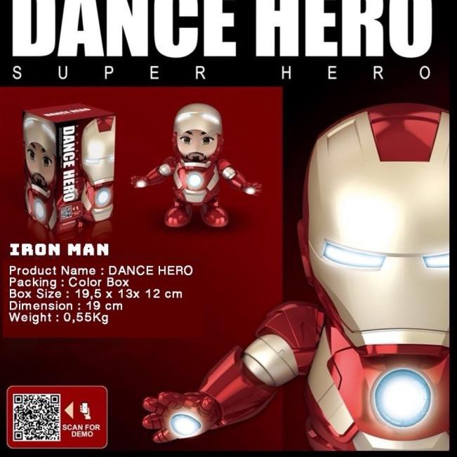 Mô Hình Robot Nhảy Múa Iron Man Đẹp Mắt Cao Cấp