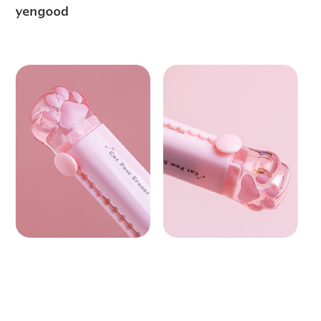 (ydWR) Gôm Tẩy Hình Dấu Chân Mèo Bằng Cao Su Dễ Thương