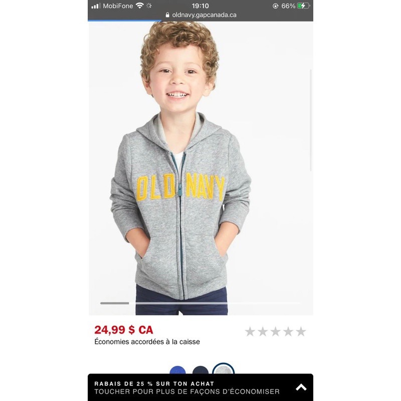 [Sale] Áo Khoác Old Navy xuất dư bé trai, bé gái (18M-5Y)