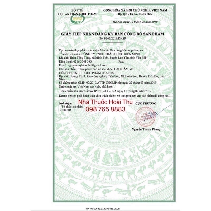 Viên Cao Gắm Yên Bái - Hỗ trợ Gout , các bệnh về khớp