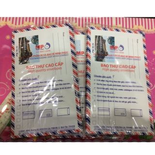 2 tập phong bì thư có keo dính 2 mặt