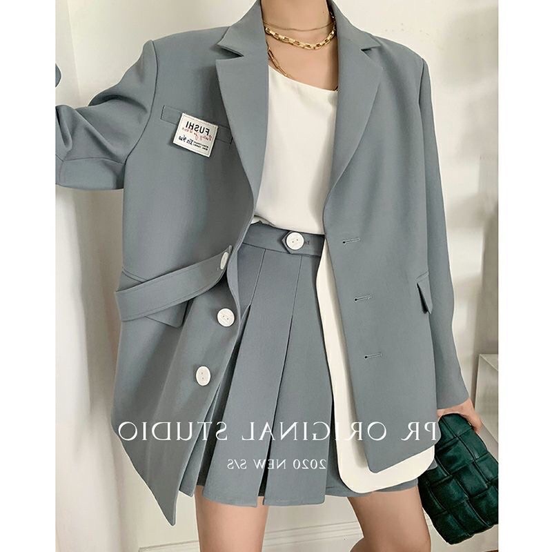 Set Áo Blazer Nữ + chân váy phong cách hàn quốc mẫu mới đẹp mã ZELE501 | BigBuy360 - bigbuy360.vn