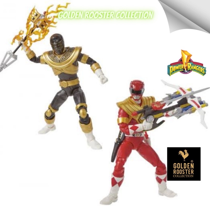 Mô hình nhân vật SDCC Lightning Collection Exclusive: MMPR Red Ranger & Zeo Gold Ranger 2-Pack