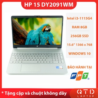 Laptop HP 15-DY2091WM Core i3-1115G4/ 8GB/ 256GB SSD/ 15.6″HD (1366×768)/ Windows 10