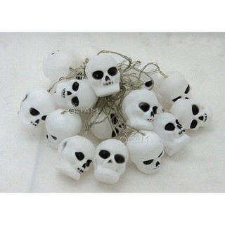 [ HCM ] đèn led dây gồm 20 bóng hình đầu lâu , dùng trang trí lễ halloween