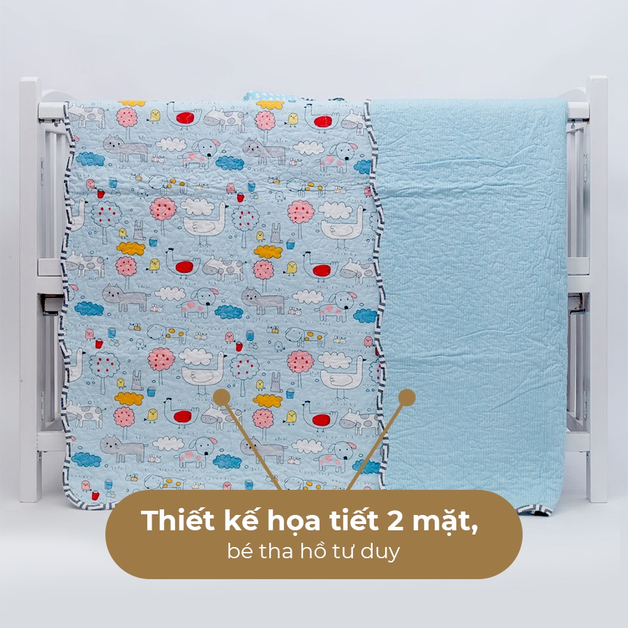 Mền Bông Khang Home Ấm Áp Cho Giấc Ngủ Của Bé Size 130x150cm