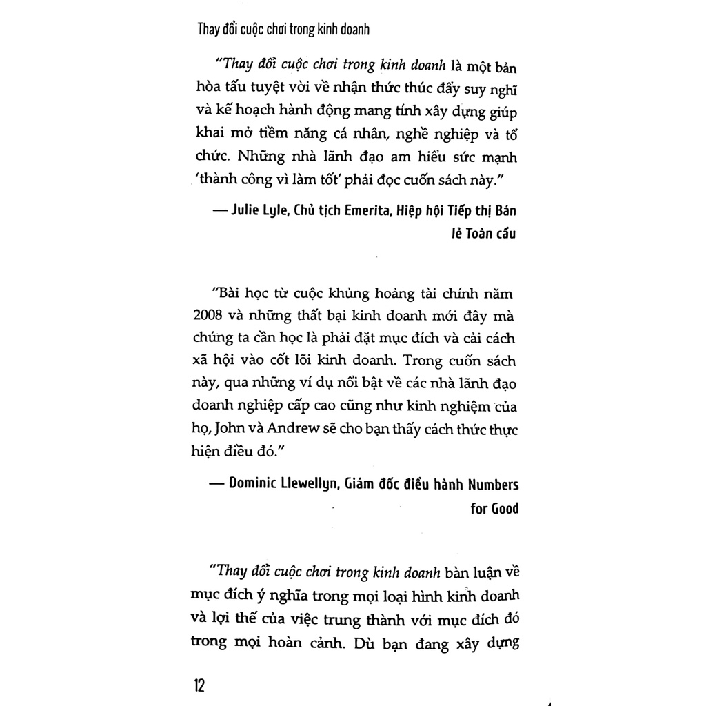 Sách - Thay Đổi Cuộc Chơi Trong Kinh Doanh (John O’Brien, Andrew Cave - 1980)