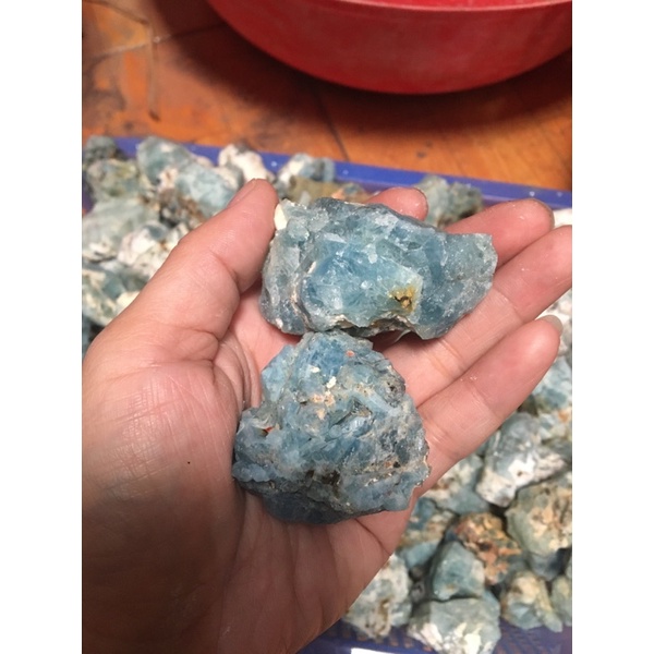 Đá Thô Màu Xanh Dương Aquamarine