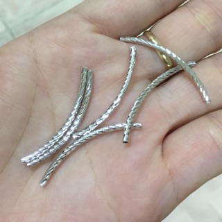 Charm ống bạc Mic vòng