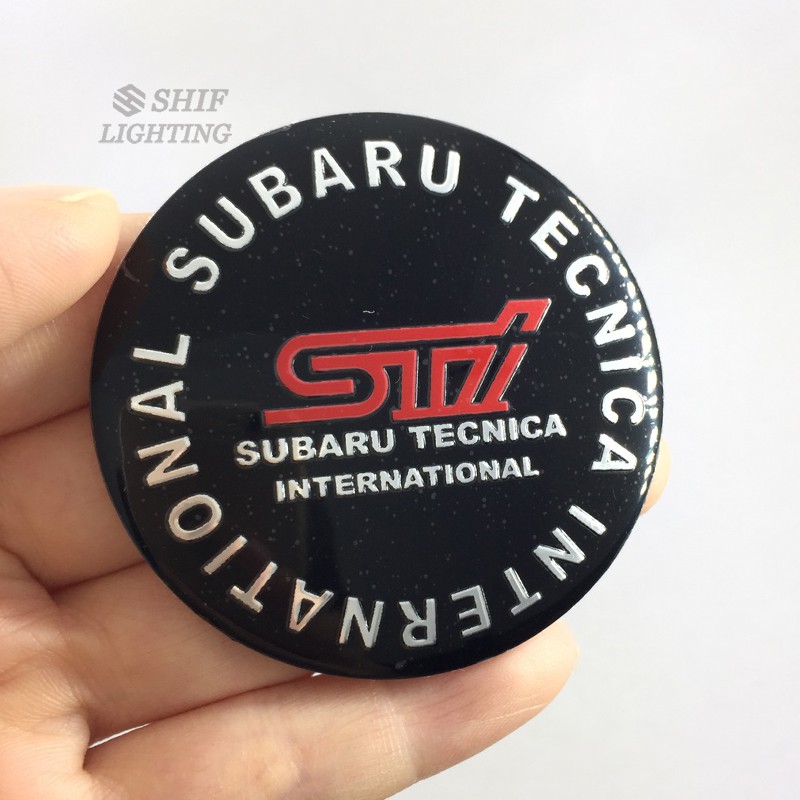 Logo Trang Trí Trục Bánh Xe Hơi 4 X 56mm Cho SUBARU STI